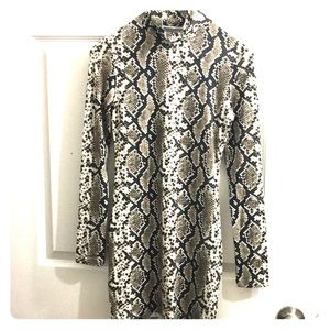 Snake print dress